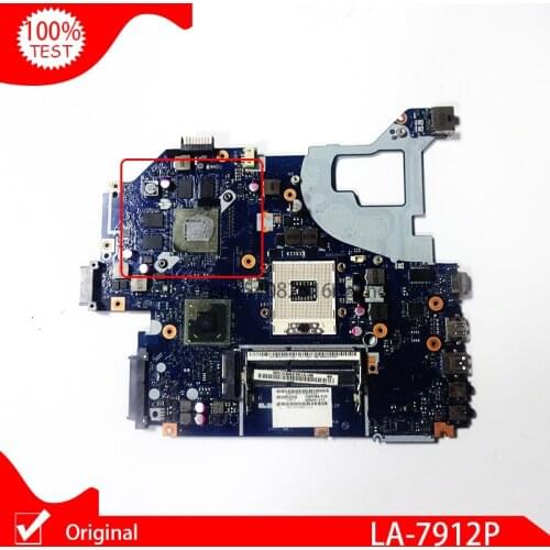 Original LA-7912P for acer V3-571G V3-571 E1-571 DDR3 laptop motherboard Q5WVH LA 7912P HM77 chipset Fit i3 i5 i7 cpu