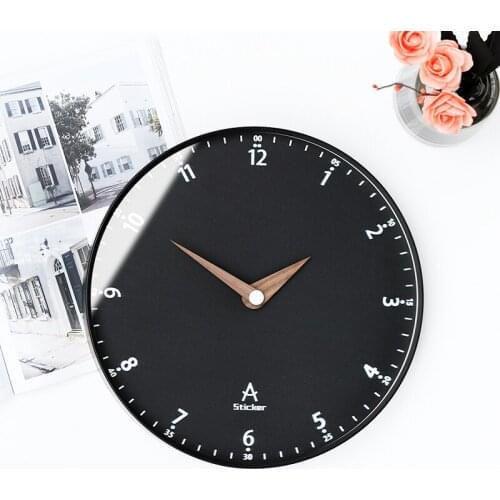 Modren Design Wall Clock Creative Simple Black Living Room Clocks Wall Art Quiet Silent Bedroom Saat Unique Home Decor ZB5WC