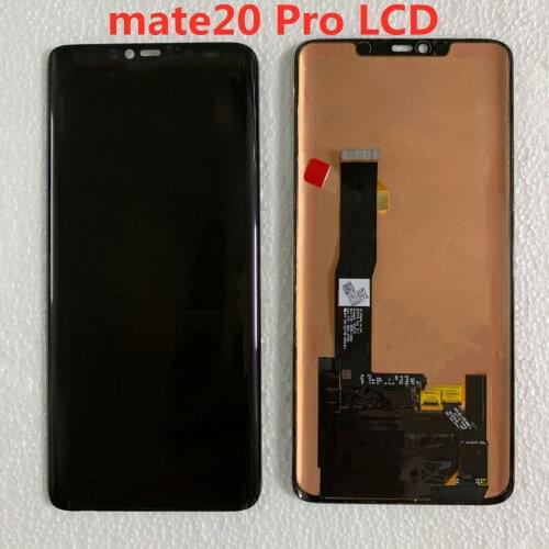 For Huawei mate20pro lcd original super AMOLED display touch without frame with fingerprint with black dot screen assembly