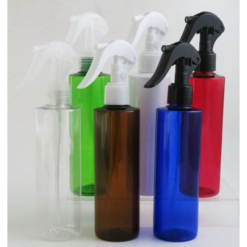 30 x Refillable 250ml Big Shampoo Cream Lotion bottle Plastic Clear Blue Cosmetic Container with Trigger Pump for Shower Wash