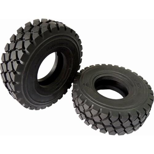 100mm 2pcs rubber tires/tyre for tamiya 1:14 scale rc actros dakar Rally off-road trailer truck