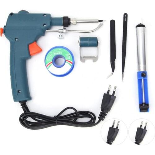80W Hand-held Internal Heating Soldering Iron Automatic Send Tin Gun Soldering Welding Repair Tool US/EU Plug