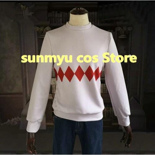 Free Shipping! Identity V Junji Itou white top hoodies Cosplay Costume,Size customizable Halloween Wholesale