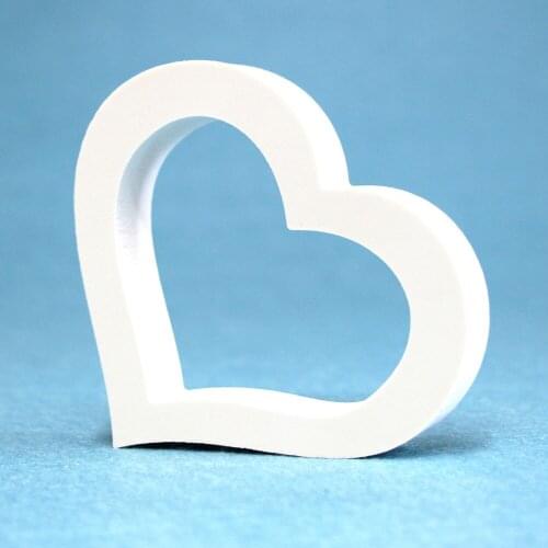 Garden Decoration Wood White Wooden Letters 10cm Wedding Room Party Home Decor Babys Personalised Heart Design Interior Decoate