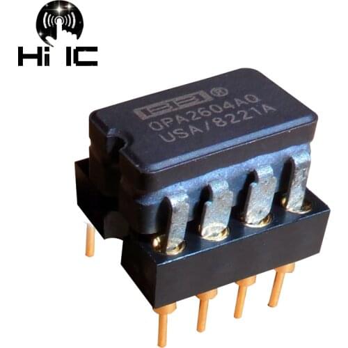 1 piece OPA2604 AQ Dual Op Amp Second-hand Op Amp Replace OPA2604AP LME49720NA AD827JN OPA2132PA With Gold Plated Socket