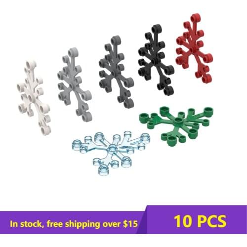 10PCS MOC Bricks 2417 6 x 5 x 0.33 plant leaves For Building Blocks Parts DIY Construction Christmas Gift Toy