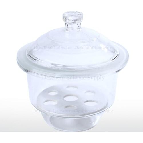 180mm Glass desiccator jar,7" lab dessicator dryer