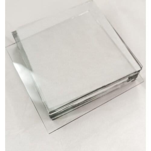 50x50x1.1mm 10 ohm/sq 50pcs ITO Glass Lab Transparent Conductive Glass Indium Tin Oxide Coated Glass