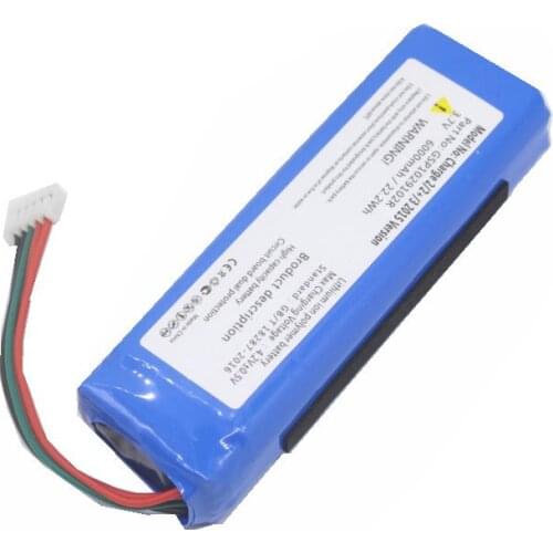 5pcs /lot New Replacement GSP1029102R 6000mah Battery For JBL Charge 2 Plus Charge 2+ charge 3 2015 Version Speaker batteries