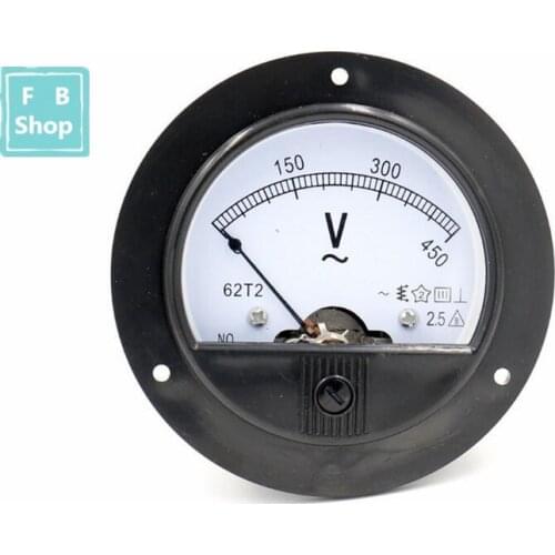 62T2/65C5 3V 5V 10V 15V 20V 30V 50V AC Class2.5 Analog Voltmeter Voltage Meter Measuring Gauge