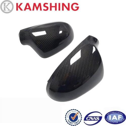 CAPQX For VW Golf GTI Jetta MK5 Passat B6 Carbon Fiber Car Side Rearview Mirror Decoration Cover Mirror Trim Garnish Shell