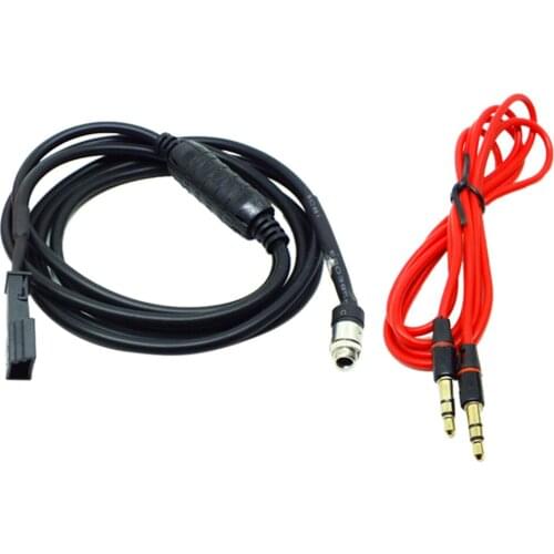 For BMW Auxiliary In Car Female 3.5mm AUX Input Audio Adapter Changer Cable for BMW BM54 E39 E46 E53 X5 iPod iPhone MP3 Player