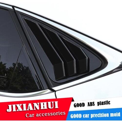 For LEXUS NX200 NX300 2018-2019 Sedan ABS Rear Door Window shades Louver Frame Window Sill Molding Cover Sticker Trim