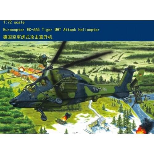 Trumpeter 87214 1/72 Plane Germany Army EC-665 Tiger UHT Helicopter Model TH06257-SMT6