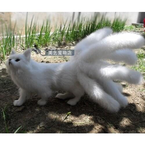 Simulation cute fox 30x20x23cm toy model polyethylene&furs fox model home decoration props ,model gift d164