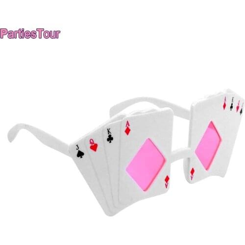 Casino Theme Party Decor Playing Cards Eyeglasses Poker Glasses Poker Party Eyewear Photo Props Las Vegas Party Photobooth prop