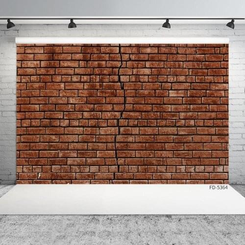 Brick Wall Crack Photo Background Customized Backdrop Studio for Children Baby Pets Toy Portrait Photoshoot Photography Props