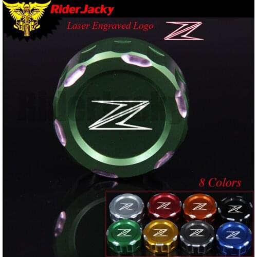 RiderJacky CNC Machined Motorcycle Rear Brake Fluid Reservoir Cover Cap For Kawasaki Z750R 2011-2012, Z800 2012-2015,Z650 2017