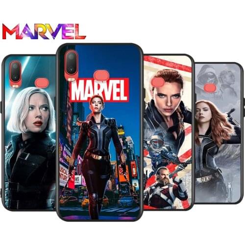 Black Widow Marvel cool for Samsung Galaxy A9 A8 Star A750 A7 A6 A5 A3 Plus 2018 2017 2016 Black Phone Case Soft Cover