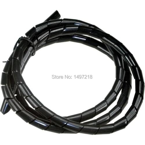 New 2014 free shipping 18mm * 10m length Spiral Cable Wire Wrap Tube computer Manage Cord Cable Sleeves