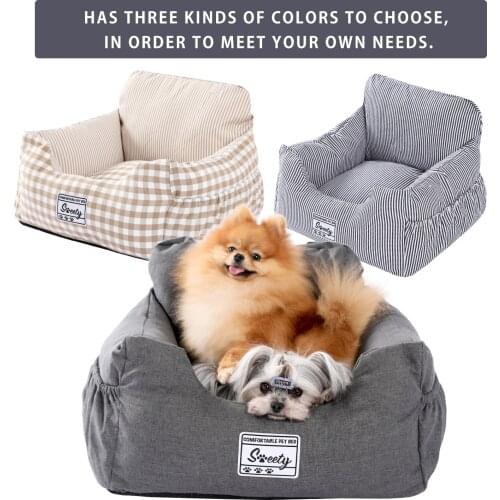 Pet Dog Carrier Sofa Pad Safe Carry House Pet Front Seat Pet Dog Carriers Comfortable Cat Bed Puppy Dog Outdoor Pet Protect Dog