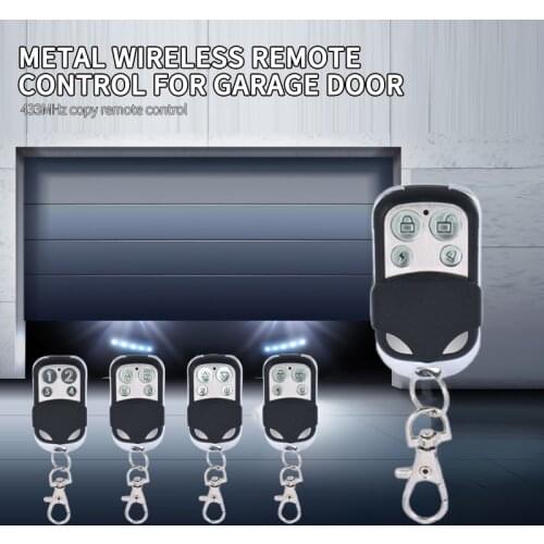NEW 433MHZ Smart Key Wireless LED Light Remote Control Clone Fixed Learning Code Key Portable ABCD Button Alarm For Gate Garage
