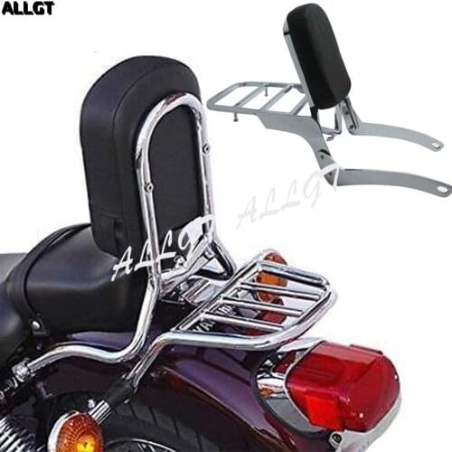 ALLGT 13" Sissy Bar Backrest Fit For Yamaha Virago XV 250 XV 125 1989-2011 1999 2000 2001 2002 2003 2004 2005 2006 2007 2008