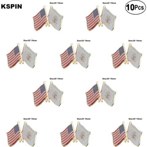 U.S.A & Presbyterian Lapel Pin Flag badge Brooch Pins Badges 10Pcs a Lot