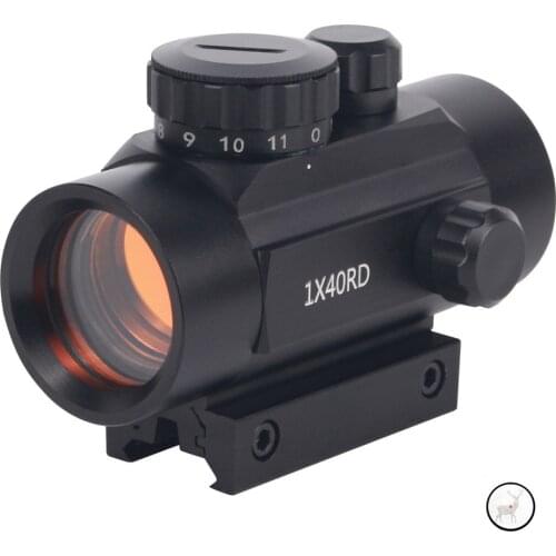 Tactical Optics Sight 1x40RD Iris Red Dot Sight Rifle Scope for 11mm 20mm Weaver Rail Mount Collimator Hunting Airsoft Scopes