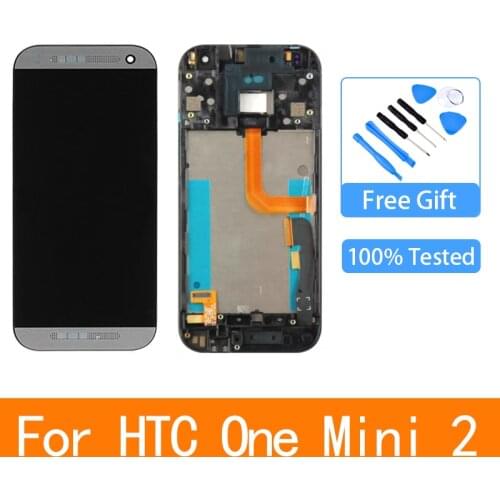 For HTC One mini 2 LCD Display Touch Screen Digitizer Assembly Sensor Glass Replacement For M8 Mini Display Screen Panel Repair