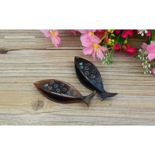 Golden/black Horn Fish tatting lace/ lace knitting machine Tatting shuttles for DIY Beaded tools 1 order=1pc length=7.0cm