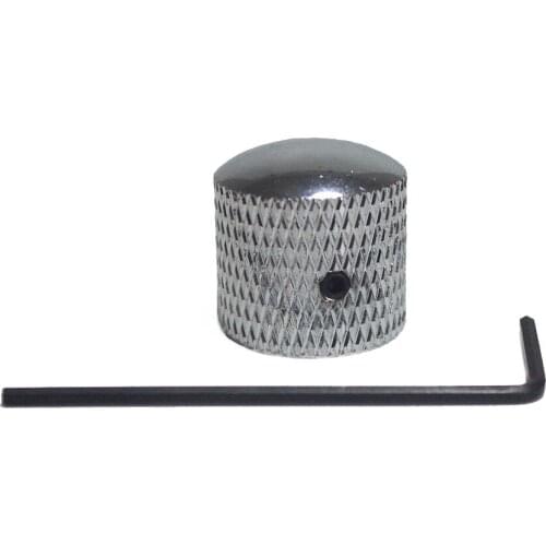1 Piece Guitar Bass Tone Knobs Volume Control Knobs Guitar Parts & Accessories Silver Color