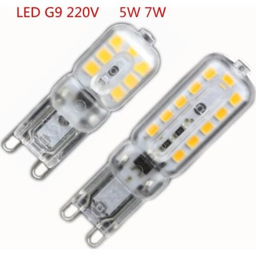 10X G9 LED 14LED 22LED 32LED AC 220V 230V 240V G9 lamp Led bulb SMD 2835 LED g9 light Replace 30/40W halogen lamp light