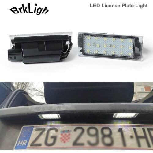 2Pcs No Error White LED License Plate Lights Number Lamps Car Accessories For Mercedes Benz Smart Fortwo Forfour W453 Citan W415