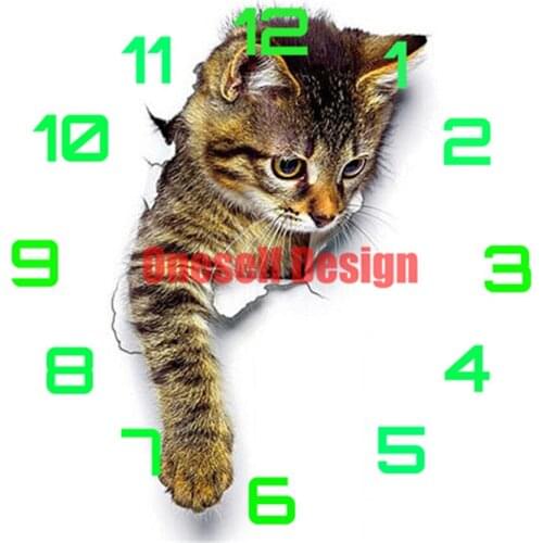 2021 5d diamond painting clock animal butterfly diamond embroidery clock butterfly rhinestone pictures decoration home diy frame