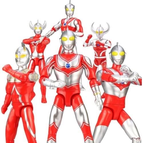 24cm Ultraman Taro Seven Jack Ace Father of Ultra Cute Action Figures PVC Doll Collection Model Toys Gifts