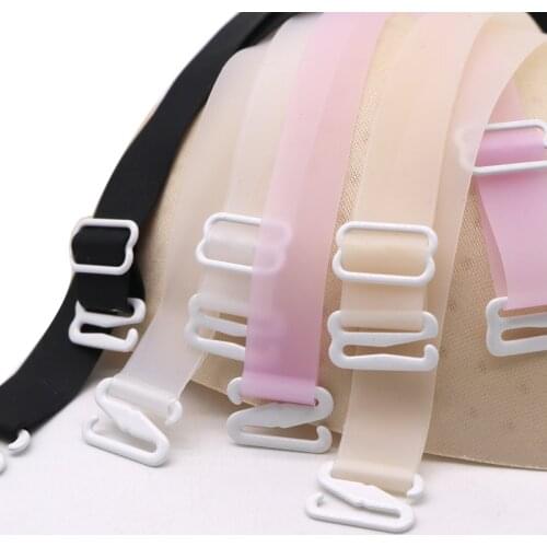30-10Pair Soft Silicone Bra Strap Set Replacement Adjustable Non-slip Underwear Shoulder Straps for Women Intimates Accessories