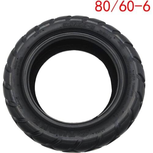 80/60-6 Vacuum Tyre Tubeless Tire for FLJ C11 T11 Electric Scooter Go Karts ATV Quad Speedway Wheel