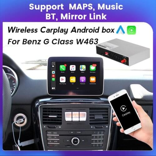 Box CarPlay Android Auto Supports Mirror Link Multimedia Android System For Mercedes Benz G Class W463 G350 G400 G500 G63 G65