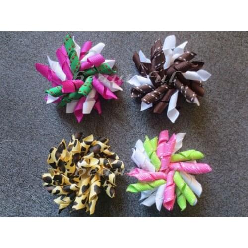 Free shipping 12pcs New korker hair bows (SEW ONES) 2.5'' corker hair clips for girl hair clips