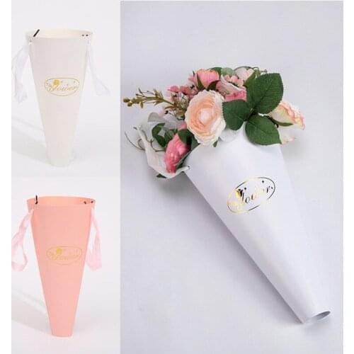 Hand flower arrangement paper bag Tote Packaging Gift Hipster Bouquet Floral Material flower bag