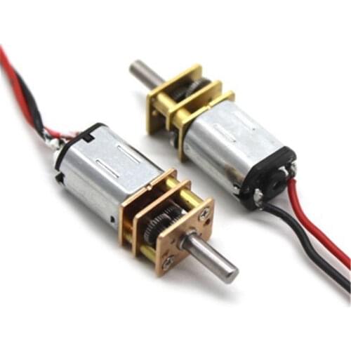 DC 3V-6V Mini Micro N20 Gear Motor Slow Speed Full Metal Gearbox DIY Robot Car