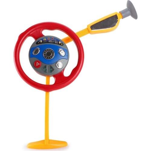 Baby Electronic Backseat Driver Car Seat Steering Wheel Kids Toy Musical Suction Cup Driving Steering Wheel Educational Toy