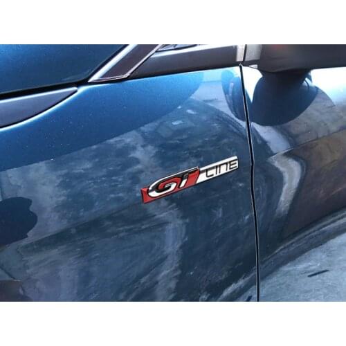 For Peugeot 208 308 508 2008 3008 5008 GT LINE Sticker Side Badge Emblem Sticker Rear Trunk Decoration Trim Cover Car Styling