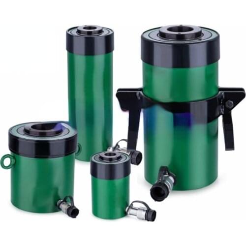 Heavy duty 13-95 ton RCH-120 Single-acting Hollow Plunger Hydraulic Cylinder