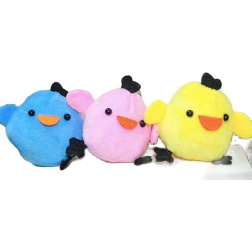 Kawaii 3 Colors Chicken Chick Doll Plush Toys Keychain Pendant Birthday Christmas Wedding Party Small Gift