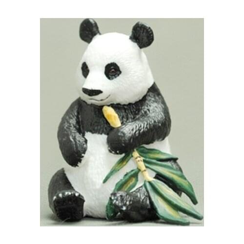 Small solid pvc figure The simulation model toy gift cute bamboo panda