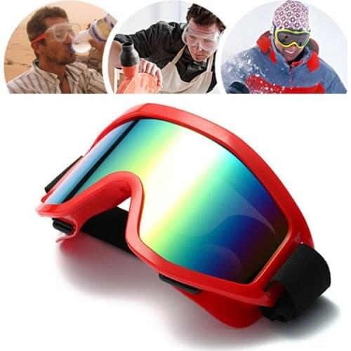 Motorcycle Ski Goggles Snowboard Windproof Dustproof Anti Fog Elastic Band Road Racing Eyewear Winter Outdoor skiing Pro