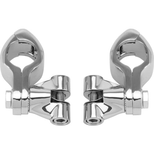 Motorcycle 1.25Inch 1 1/4Inch 32mm Pinless Engine Guard Footpeg Clamps Mounting Kit for Honda Kawasaki Softail Bob