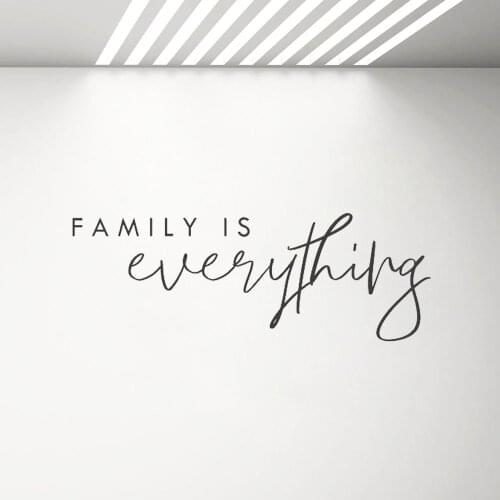 Family is Everything Words Wall Decal Home Quote Bedroom Decoration Removable Vinyl Lettering Stickers Family Decals G400